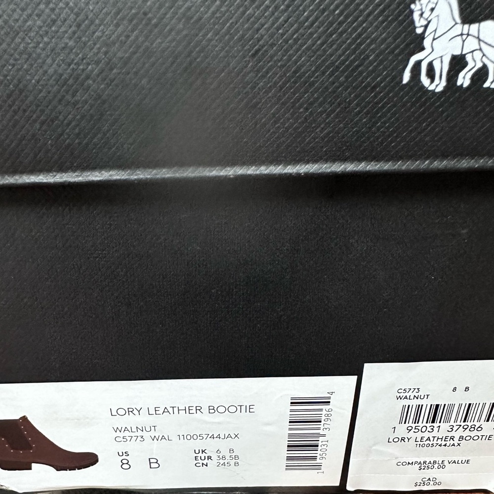 Coach Brown Ankle Booties with Stud Accents - Picture 6 of 7